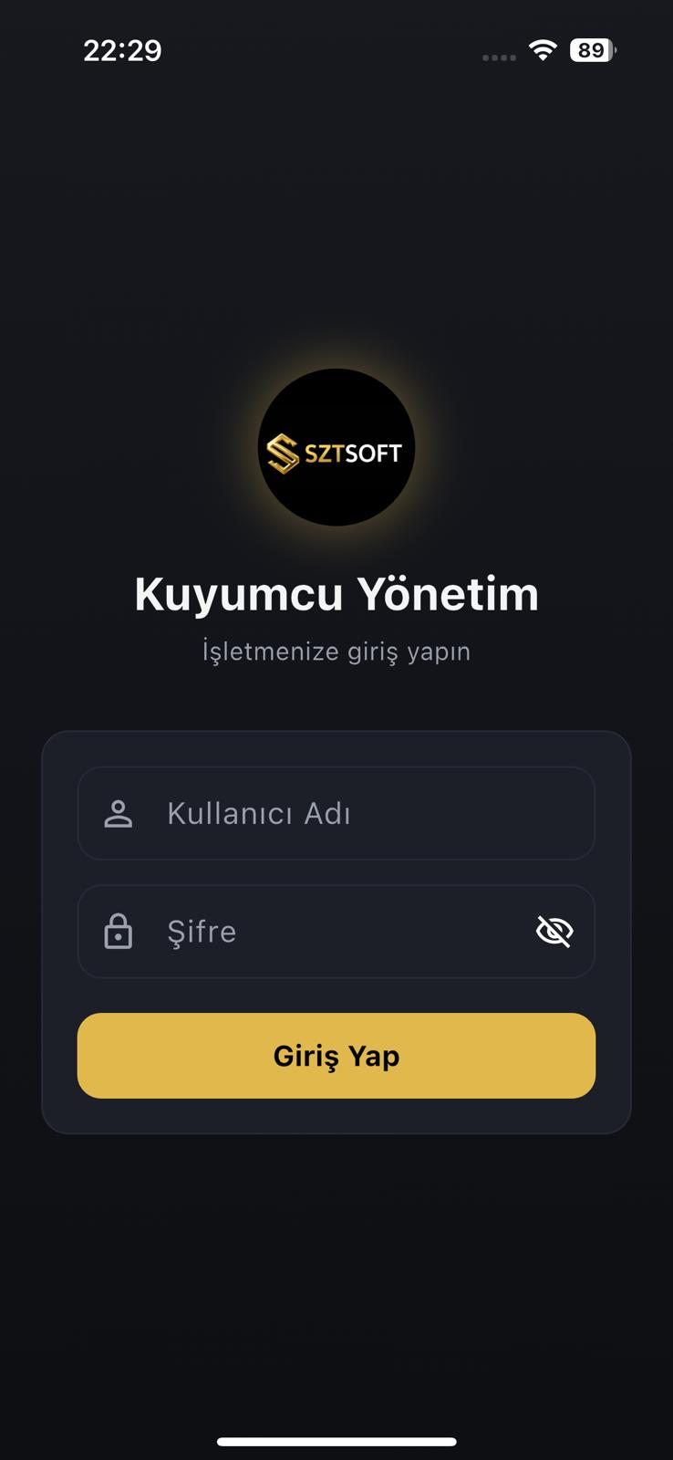 Kuyumcu mobil uygulama avantajı 1 — satış ve stok ekranı